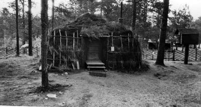Torvkåta på Hembygdsgården, Gällivare.