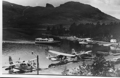 Langas båt- och flyghamn, Stora Sjöfallet.