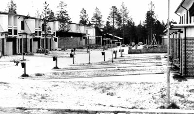 Tallbacka bostadsområde, Malmberget. Husen revs omkr. 2002.