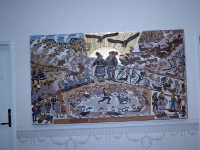 Malmberget; Bolagshotellet. Tavla som finns på väggen.