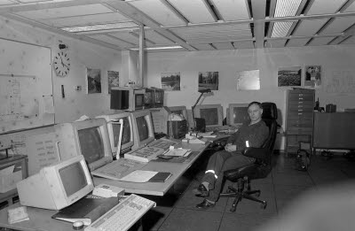 Anrikningsverket. Gamla kontrollrummet.