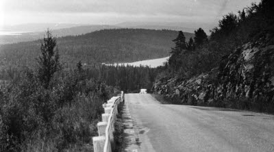 Väg upp till Dundret och Björnfällan, Gällivare. Dundretbackarna.