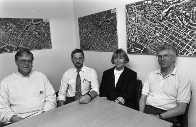 Personalen på inköpsavdelningen 1992.