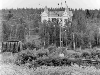 Fjällnäs slott, Gällivare. Uppförd 1888 av överste/gruvbolagschef Carl Otto Bergman.