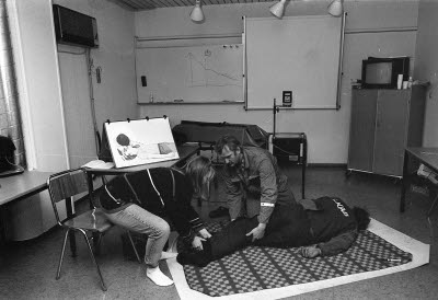 Samaritutbildning med Ingrid Jonsson 1994.