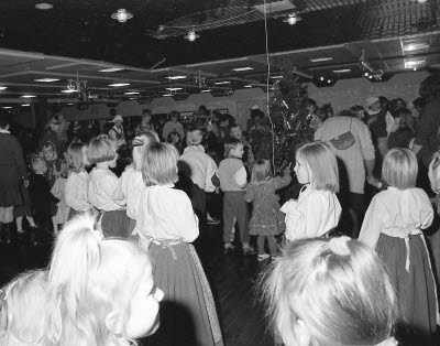 Folkets hus Malmberget Nordan. Barnfesten 1993-01-16.