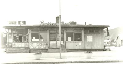 Gamla busstationen, Gällivare; Busscentral. Kiosk.