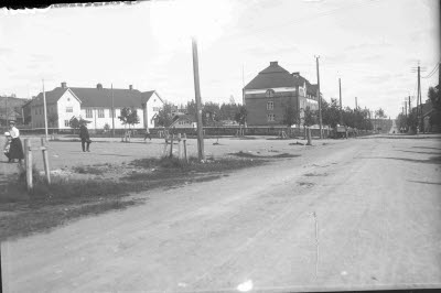 Centralskolan med gymnastiksal.