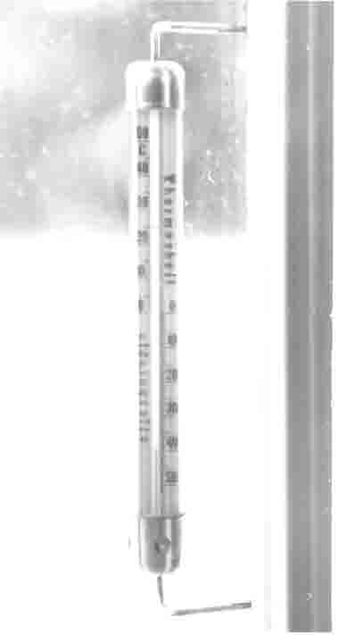 Termometer visar -40°C.