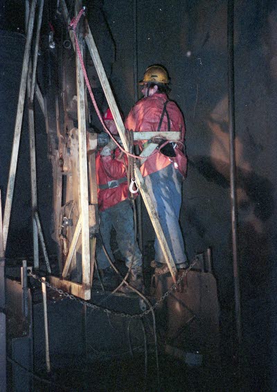 Linbyte i Vitåfors östrabergschakt.