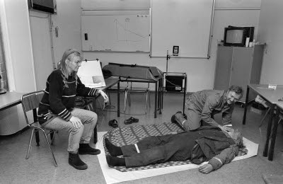 Samaritutbildning med Ingrid Jonsson 1994.