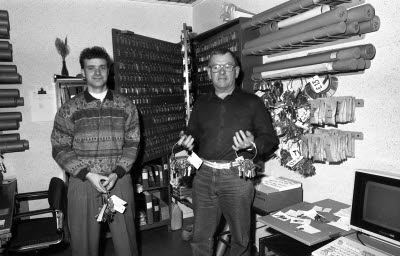 Nyckelservice; Alf Apelqvist och ?  Dynesius 1994-09-22.