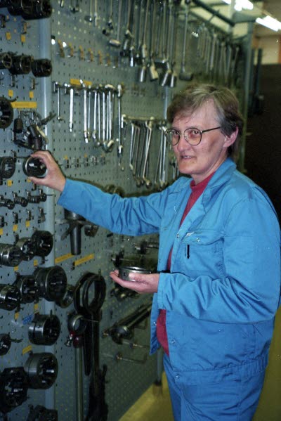 Mekaniskaverkstan. Maj-Britt Larsson.