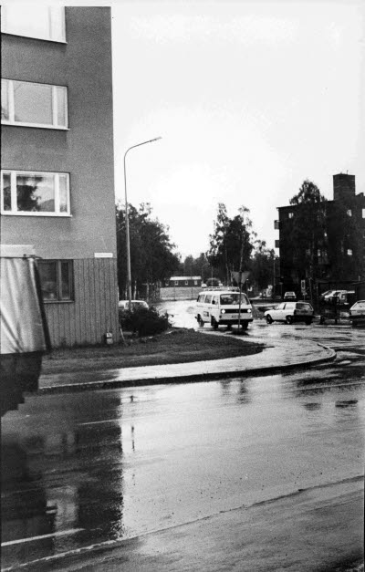 Korsningen Malmbergsvägen/Norskavägen, Gällivare.