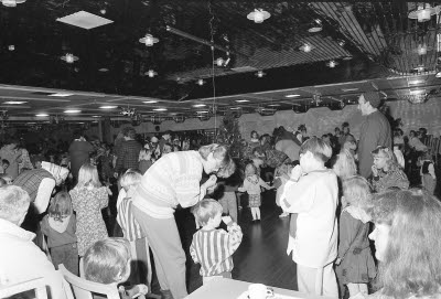 Folkets hus Malmberget Nordan. Barnfesten 1993-01-16.